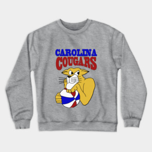 Defunct Carolina Cougars ABA Basketball Crewneck Sweatshirt