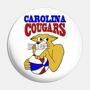 Defunct Carolina Cougars ABA Basketball Pin