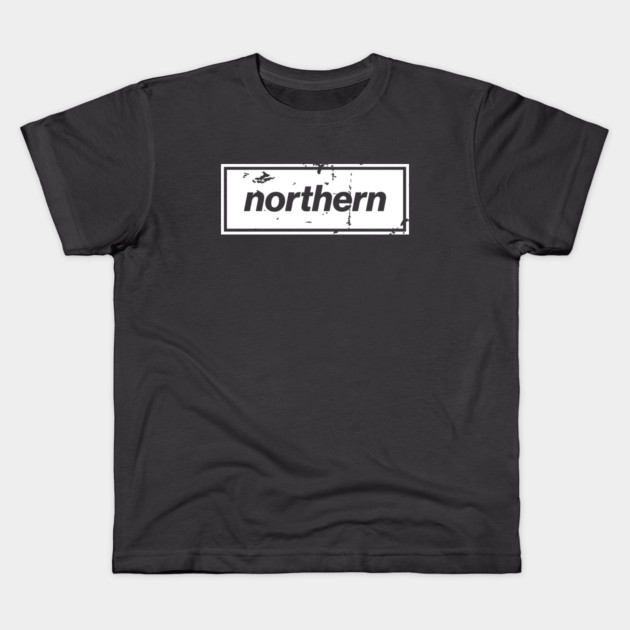 Northern - England Oasis Distressed Style Statement White Kids T-Shirt by Butter Creative
