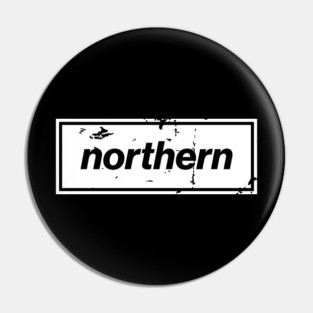 Northern - England Oasis Distressed Style Statement White Pin