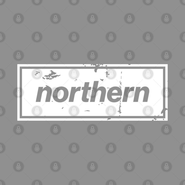 Northern - England Oasis Distressed Style Statement White by Butter Creative