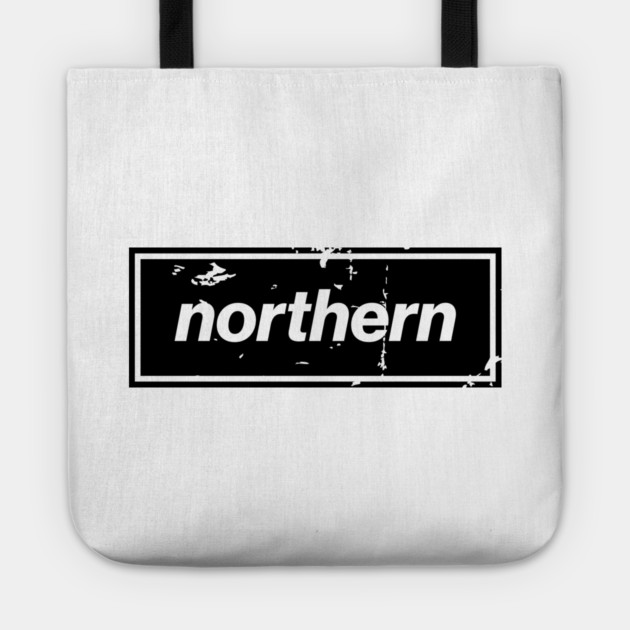 Northern - England Oasis Distressed Style Statement Black Tote by Butter Creative
