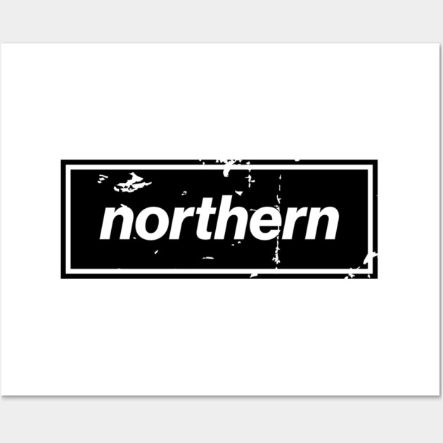 Northern - England Oasis Distressed Style Statement Black Wall Art by Butter Creative