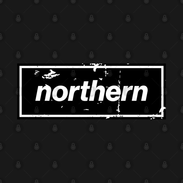 Northern - England Oasis Distressed Style Statement Black by Butter Creative