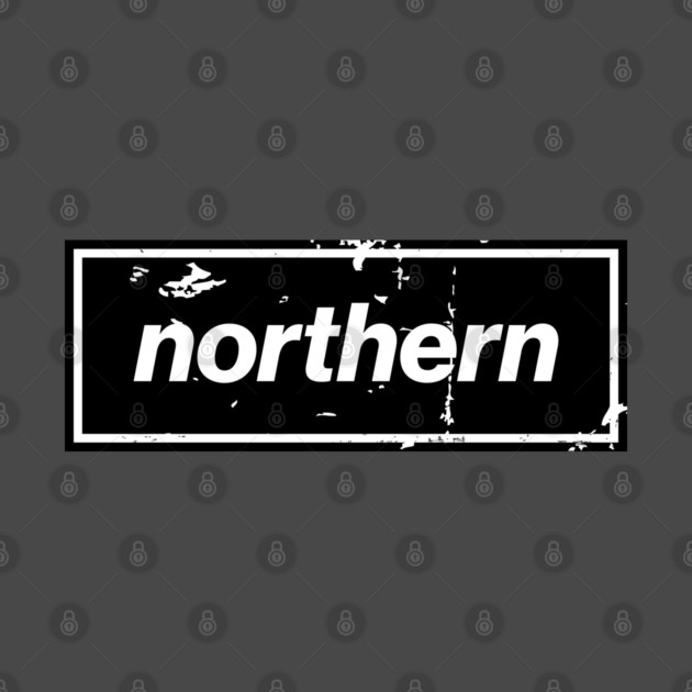 Northern - England Oasis Distressed Style Statement Black by Butter Creative