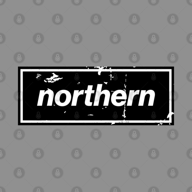 Northern - England Oasis Distressed Style Statement Black by Butter Creative