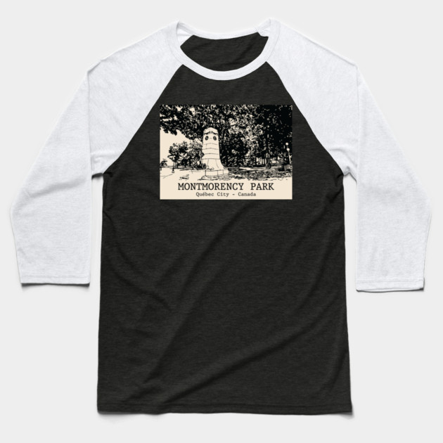 Montmorency Park - Québec City QC Baseball T-Shirt by Lakeric