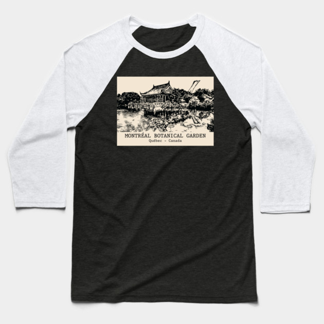 Montréal Botanical Garden - Québec Baseball T-Shirt by Lakeric