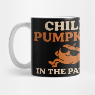 Chill Pumpkin in the Patch Funny Halloween Graphic Mug