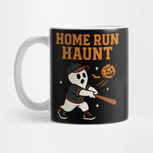 Home Run Haunt Baseball Ghost Halloween Graphic by MakerMind8.2