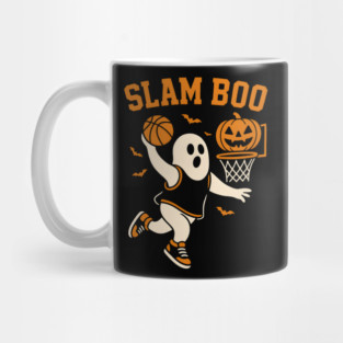 Slam Boo Basketball Ghost Halloween Graphic Mug