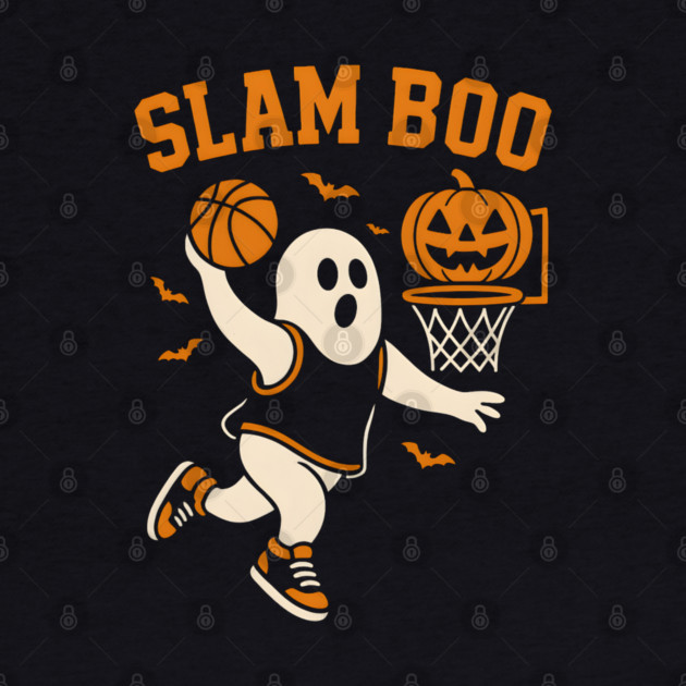 Slam Boo Basketball Ghost Halloween Graphic by MakerMind8.2