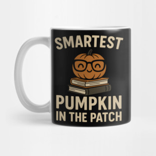 Smartest Pumpkin in the Patch Halloween School Graphic Mug