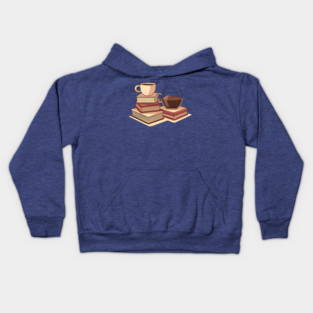 Too Much Coffee Too Many Books Kids Hoodie
