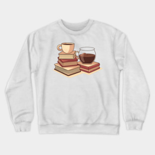 Too Much Coffee Too Many Books Crewneck Sweatshirt