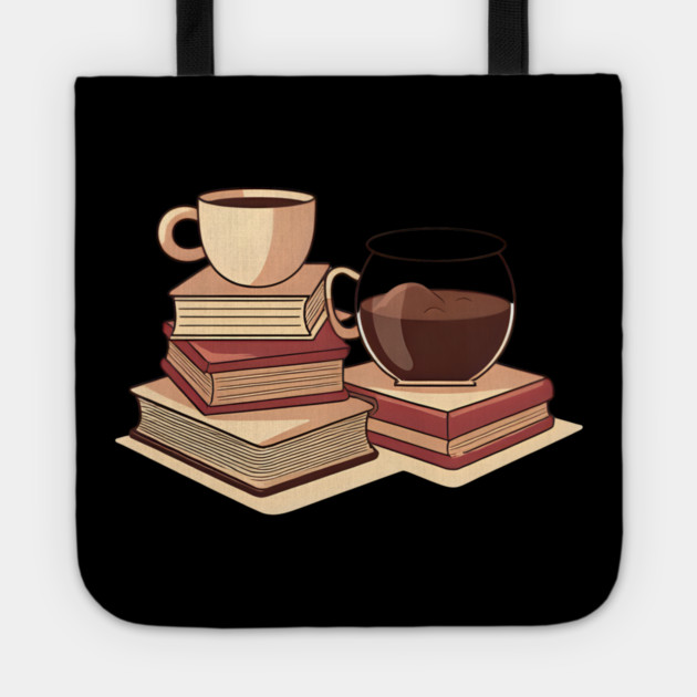 Too Much Coffee Too Many Books Tote by SR8891