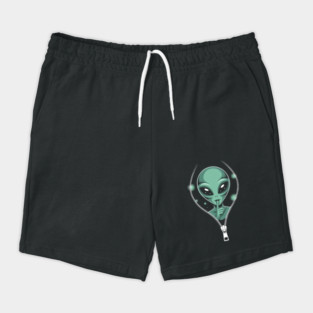 Green Alien Head Shorts