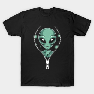 Green Alien Head T-Shirt
