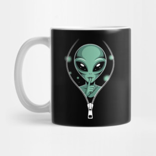 Green Alien Head Mug