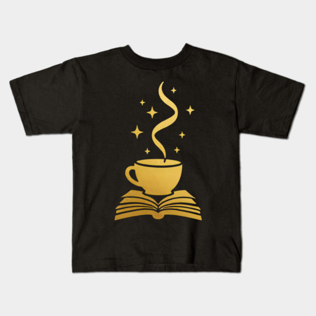 Latte and Literature Kids T-Shirt by SR8891