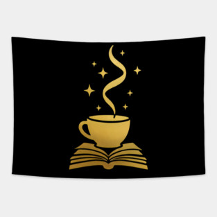 Latte and Literature Tapestry