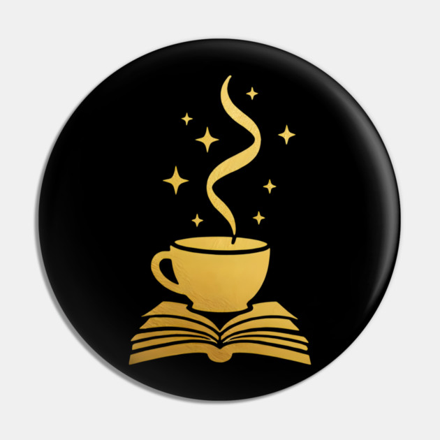 Latte and Literature Pin by SR8891