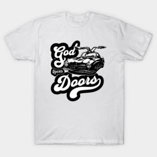 Mercedes Benz classic car design with Bible verse & positive quote. T-Shirt