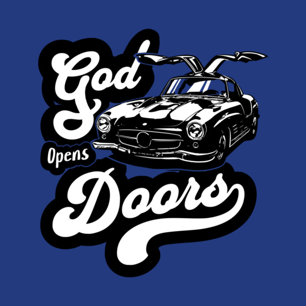 Mercedes Benz classic car design with Bible verse & positive quote. by monsalveautos