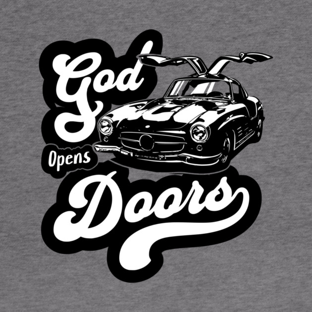 Mercedes Benz classic car design with Bible verse & positive quote. by monsalveautos