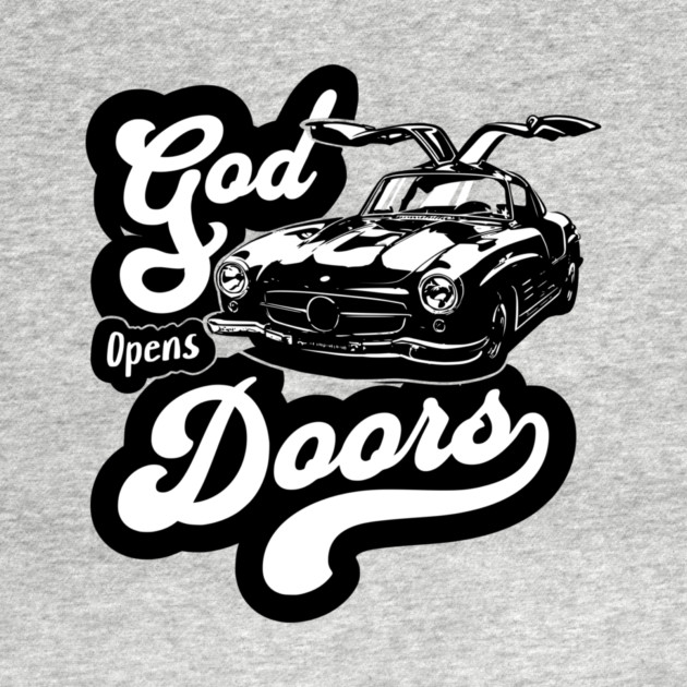 Mercedes Benz classic car design with Bible verse & positive quote. by monsalveautos