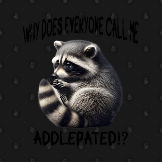 Cute little raccoon: Why does everyone call me addlepated!? by Luxinda