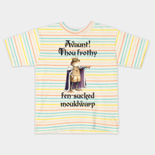 Frog or Toad King Using Faux Shakespearean Insults Kids T-Shirt