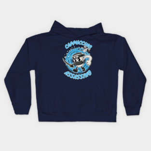 Italian Brainrot: Cappuccino Assassino Kids Hoodie