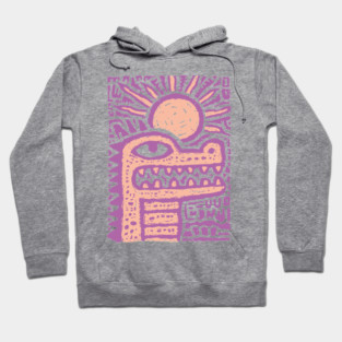 Psychedelic Alligator T-Shirt | Trippy Retro Cartoon Gator Hoodie