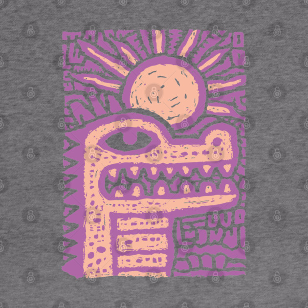 Psychedelic Alligator T-Shirt | Trippy Retro Cartoon Gator by TuncGK