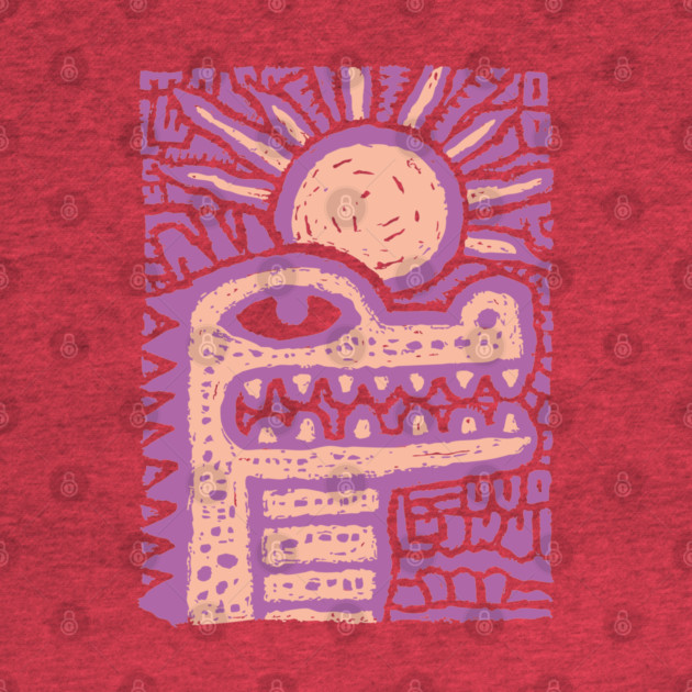 Psychedelic Alligator T-Shirt | Trippy Retro Cartoon Gator by TuncGK