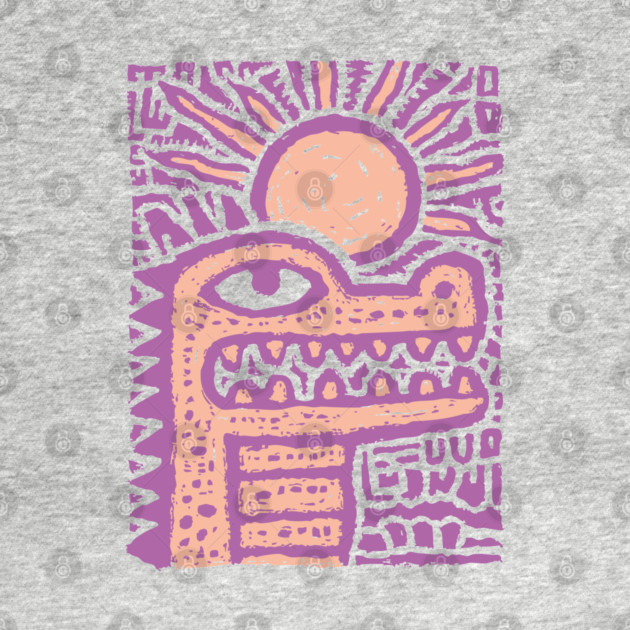 Psychedelic Alligator T-Shirt | Trippy Retro Cartoon Gator by TuncGK