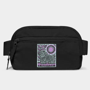 Aztec UFO | Ancient Aliens Funny Linocut Bag
