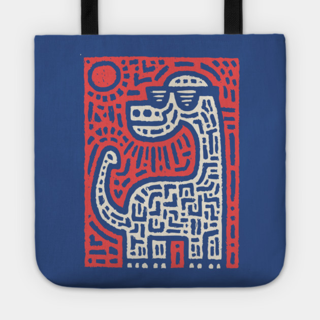 Cool Brontosaurus | Dinosaur with Sunglasses Tote by TuncGK
