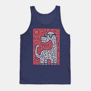 Cool Brontosaurus | Dinosaur with Sunglasses Tank Top