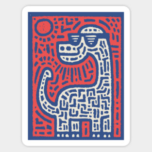 Cool Brontosaurus | Dinosaur with Sunglasses Sticker