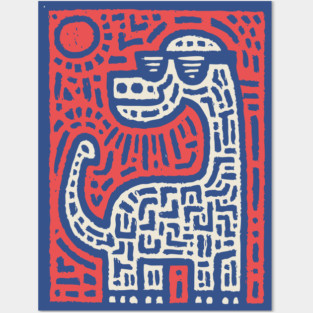 Cool Brontosaurus | Dinosaur with Sunglasses Posters and Art
