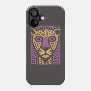 Psychedelic Cheetah | Colorful Tribal Big Cat Phone Case