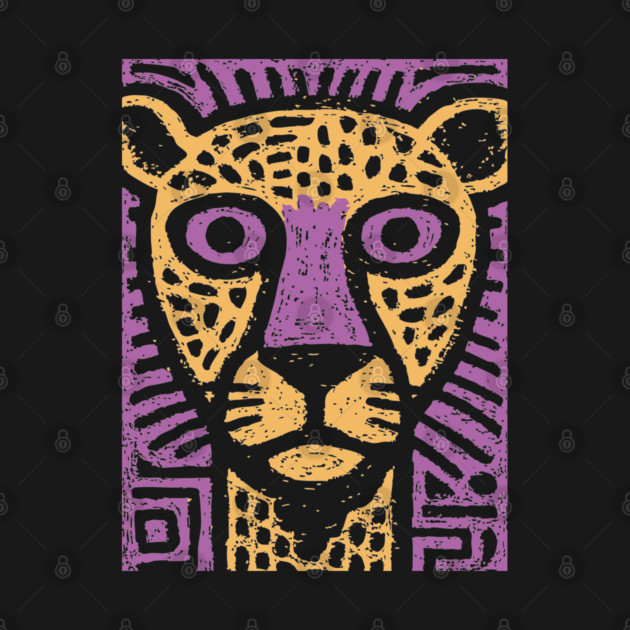 Psychedelic Cheetah | Colorful Tribal Big Cat by TuncGK