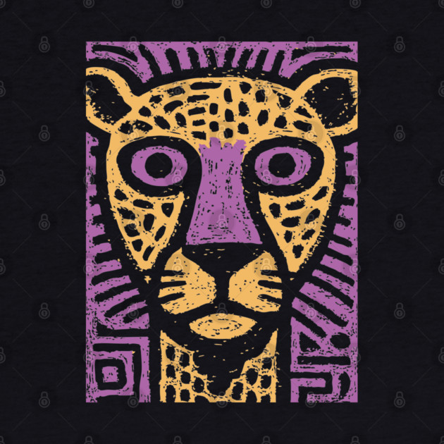 Psychedelic Cheetah | Colorful Tribal Big Cat by TuncGK