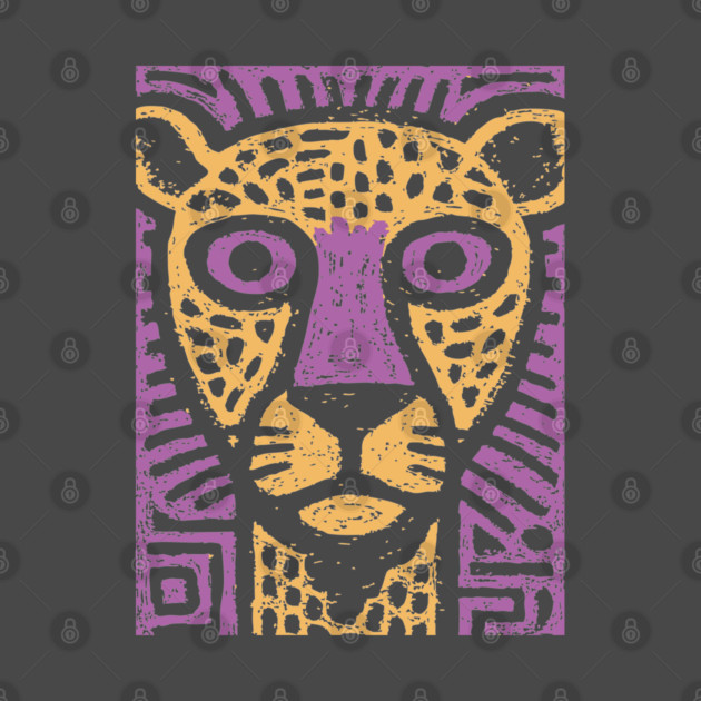 Psychedelic Cheetah | Colorful Tribal Big Cat by TuncGK