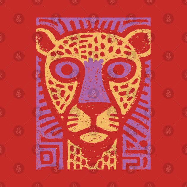 Psychedelic Cheetah | Colorful Tribal Big Cat by TuncGK