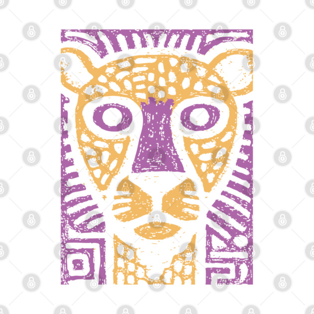 Psychedelic Cheetah | Colorful Tribal Big Cat by TuncGK