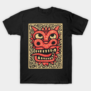 Chinese Dragon Head | Tribal Lunar New Year T-Shirt