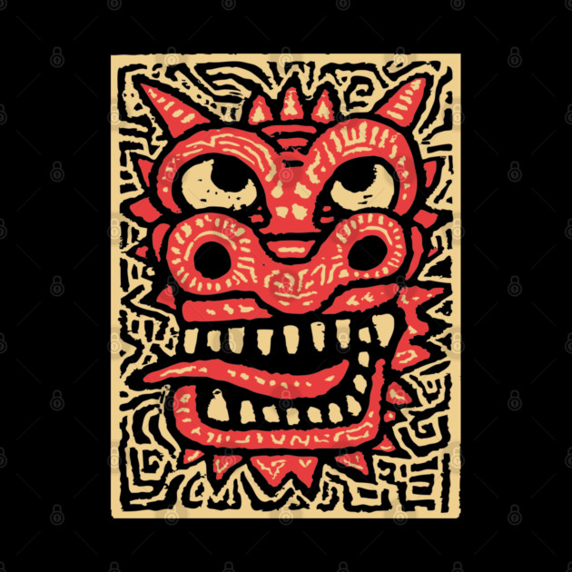 Chinese Dragon Head | Tribal Lunar New Year by TuncGK